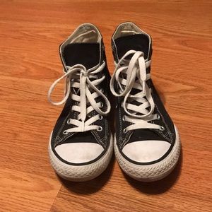 Black and White Hightop Converse